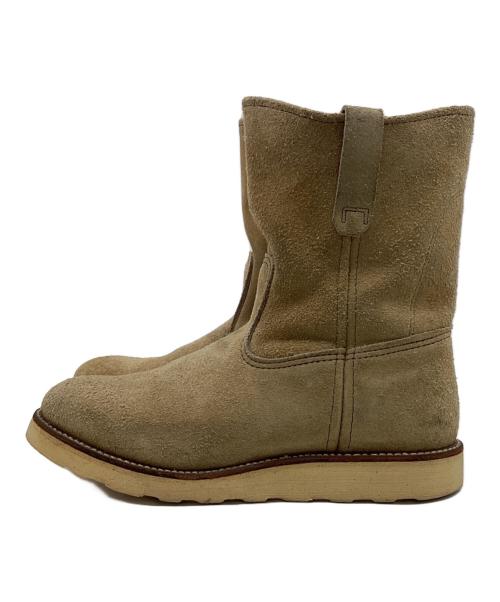 RED WING（レッドウィング）RED WING (レッドウィング) 9インチ ペコスブーツ ベージュ サイズ:US8 1/2 Eの古着・服飾アイテム