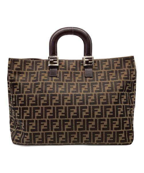 FENDI（フェンディ）FENDI (フェンディ) ズッカ キャンバス ハンドバッグ ブラウン サイズ:表記無の古着・服飾アイテム