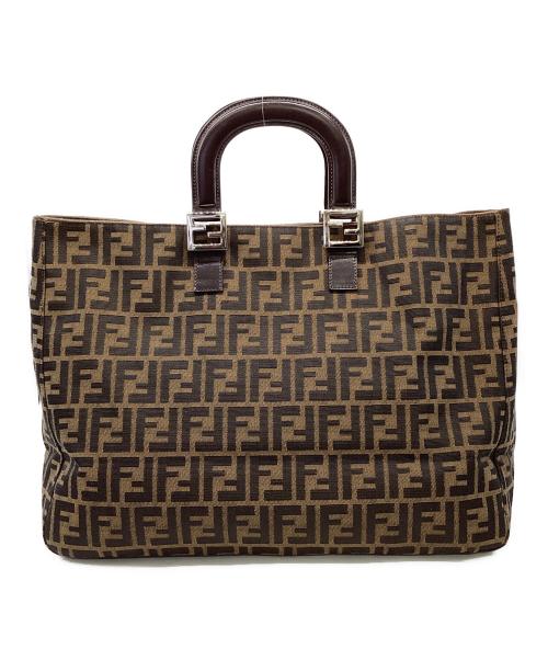 FENDI（フェンディ）FENDI (フェンディ) ズッカ キャンバス ハンドバッグ ブラウン サイズ:表記無の古着・服飾アイテム