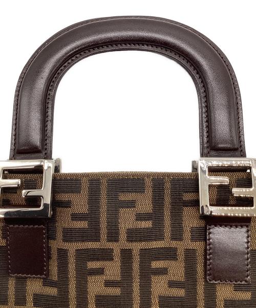 FENDI（フェンディ）FENDI (フェンディ) ズッカ キャンバス ハンドバッグ ブラウン サイズ:表記無の古着・服飾アイテム