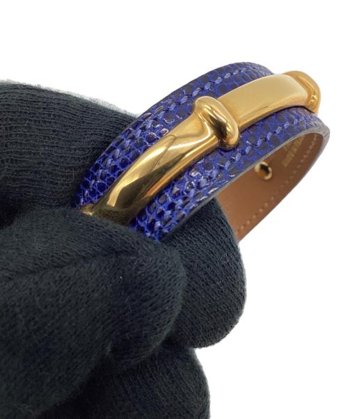 HERMES（エルメス）HERMES (エルメス) アガタバングル ブルー×ゴールド サイズ:-の古着・服飾アイテム