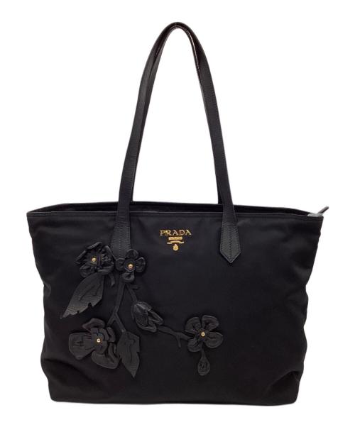 PRADA（プラダ）PRADA (プラダ) ナイロントートバッグ ブラックの古着・服飾アイテム