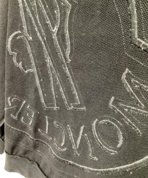 MONCLER（モンクレール）MONCLER (モンクレール) ロゴ刺繍 パーカー ブラック サイズ:XSの古着・服飾アイテム