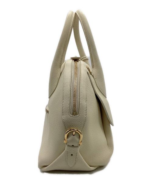 Salvatore Ferragamo（サルヴァトーレ フェラガモ）Salvatore Ferragamo (サルヴァトーレ フェラガモ) フィアンマ 2WAYバッグ クリームホワイトの古着・服飾アイテム