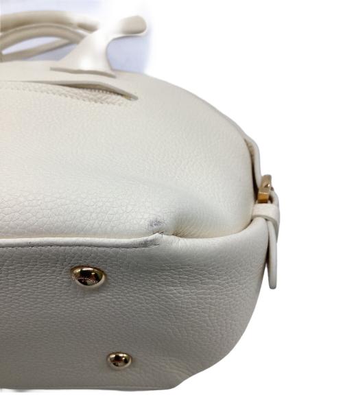 Salvatore Ferragamo（サルヴァトーレ フェラガモ）Salvatore Ferragamo (サルヴァトーレ フェラガモ) フィアンマ 2WAYバッグ クリームホワイトの古着・服飾アイテム