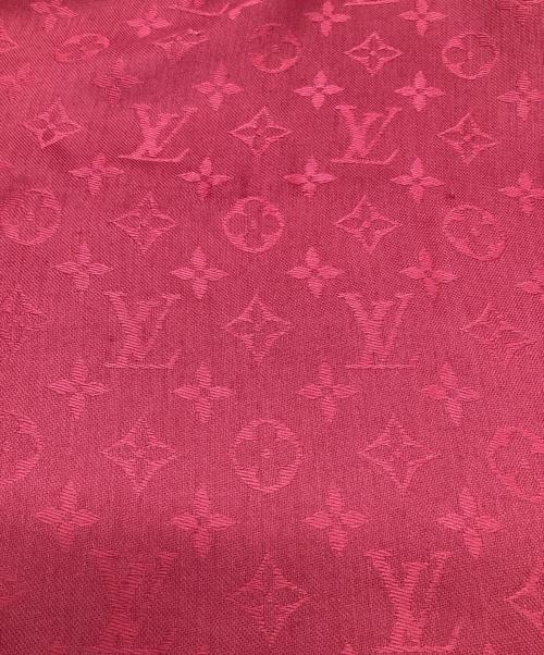 LOUIS VUITTON（ルイ ヴィトン）LOUIS VUITTON (ルイ ヴィトン) モノグラム ショール レッドの古着・服飾アイテム