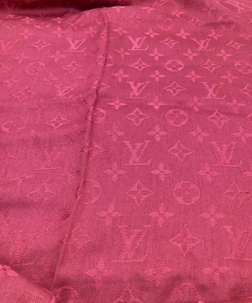 LOUIS VUITTON（ルイ ヴィトン）LOUIS VUITTON (ルイ ヴィトン) モノグラム ショール レッドの古着・服飾アイテム