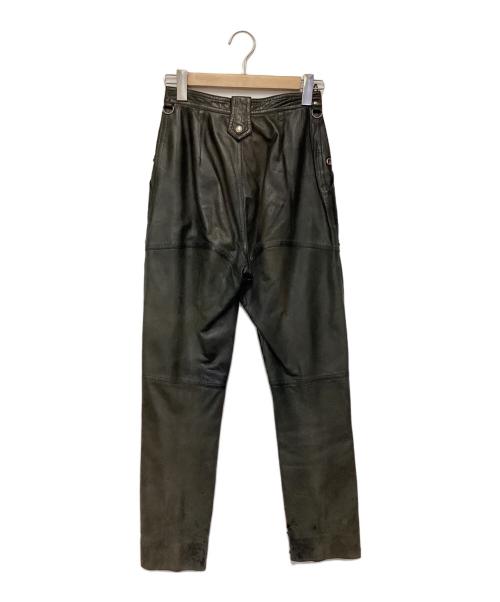 ISSEY MIYAKE（イッセイミヤケ）ISSEY MIYAKE (イッセイミヤケ) 70sレザーパンツ ブラック サイズ:9の古着・服飾アイテム