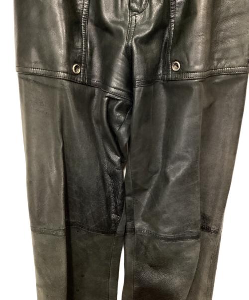 ISSEY MIYAKE（イッセイミヤケ）ISSEY MIYAKE (イッセイミヤケ) 70sレザーパンツ ブラック サイズ:9の古着・服飾アイテム