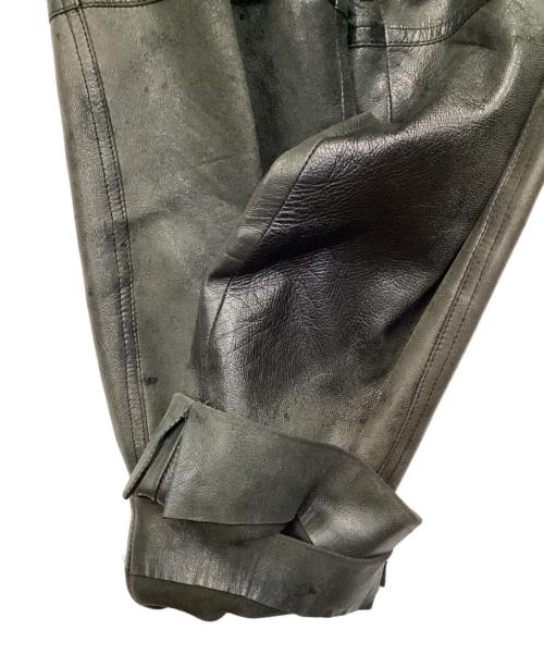 ISSEY MIYAKE（イッセイミヤケ）ISSEY MIYAKE (イッセイミヤケ) 70sレザーパンツ ブラック サイズ:9の古着・服飾アイテム