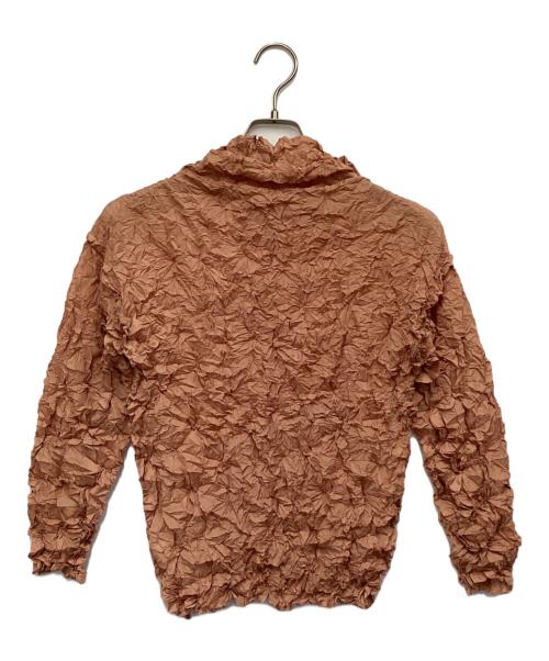 me ISSEY MIYAKE（ミーイッセイ ミヤケ）me ISSEY MIYAKE (ミーイッセイ ミヤケ) MERINGUE TOP（メレンゲトップ） オレンジ サイズ:表記無の古着・服飾アイテム