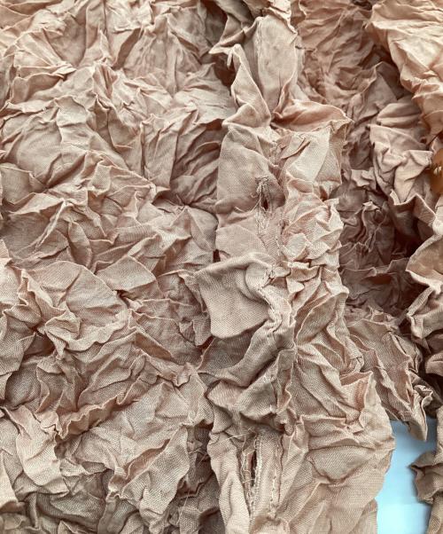 me ISSEY MIYAKE（ミーイッセイ ミヤケ）me ISSEY MIYAKE (ミーイッセイ ミヤケ) MERENGUE（メレンゲ）カーディガン ブラウン サイズ:表記無の古着・服飾アイテム