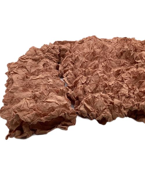 me ISSEY MIYAKE（ミーイッセイ ミヤケ）me ISSEY MIYAKE (ミーイッセイ ミヤケ) MERENGUE（メレンゲ）カーディガン ブラウン サイズ:表記無の古着・服飾アイテム