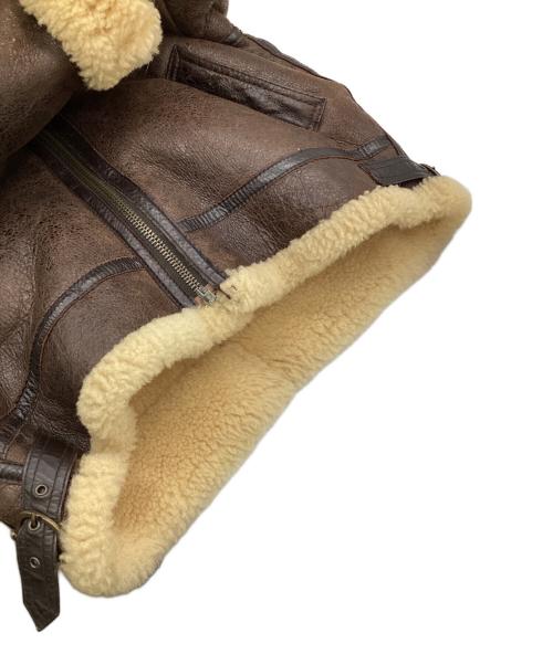 UNKNOWN DESTINATION（アンノウンディスティネーション）UNKNOWN DESTINATION (アンノウンディスティネーション) ムートンジャケット ブラウン サイズ:Lの古着・服飾アイテム