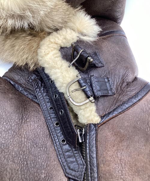 UNKNOWN DESTINATION（アンノウンディスティネーション）UNKNOWN DESTINATION (アンノウンディスティネーション) ムートンジャケット ブラウン サイズ:Lの古着・服飾アイテム