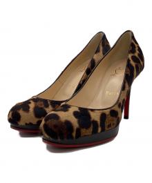 Christian Louboutin（クリスチャン・ルブタン）の古着「NEW SIMPLE PUMP 100（ニュー シンプル パンプス 100）」｜ブラック×ブラウン