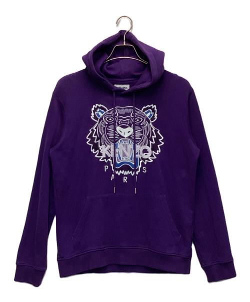 KENZO（ケンゾー）KENZO (ケンゾー) タイガー プルオーバー パーカー パープル サイズ:Mの古着・服飾アイテム