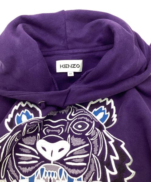 KENZO（ケンゾー）KENZO (ケンゾー) タイガー プルオーバー パーカー パープル サイズ:Mの古着・服飾アイテム