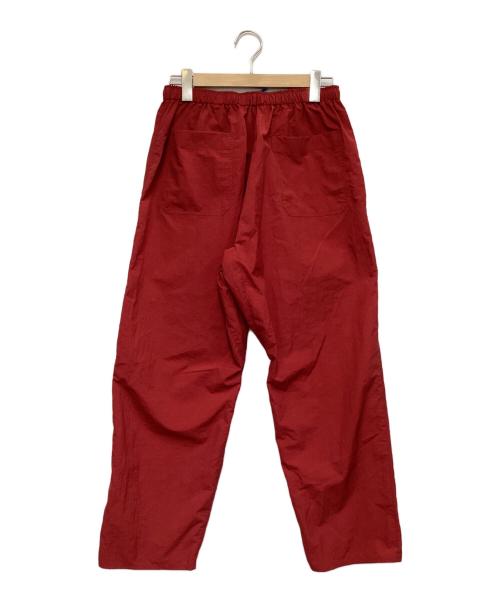 UNSLACKS（アンスラックス）UNSLACKS (アンスラックス) ナイロンイージーパンツ レッド サイズ:MEDIUM-REGULARの古着・服飾アイテム