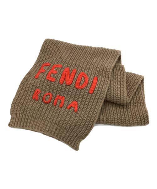 FENDI（フェンディ）FENDI (フェンディ) マフラー ベージュの古着・服飾アイテム