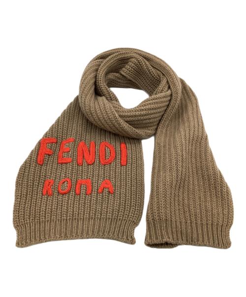 FENDI（フェンディ）FENDI (フェンディ) マフラー ベージュの古着・服飾アイテム
