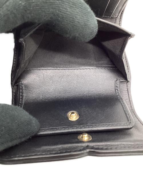 CHANEL（シャネル）CHANEL (シャネル) CCフィリングリー キャビアスキン コンパクトウォレット ブラックの古着・服飾アイテム