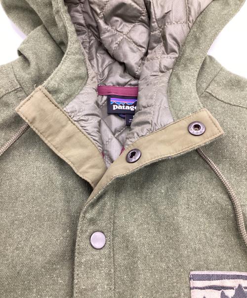 Patagonia（パタゴニア）Patagonia (パタゴニア) Reclaimed Wool Snap-T Pullover（リクレイムド ウール スナップ ティー プルオーバー） グリーン サイズ:Lの古着・服飾アイテム