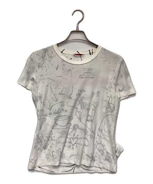 PRADA（プラダ）PRADA (プラダ) Adam Neate（アダム ニート）Tシャツ ホワイト サイズ:XLの古着・服飾アイテム