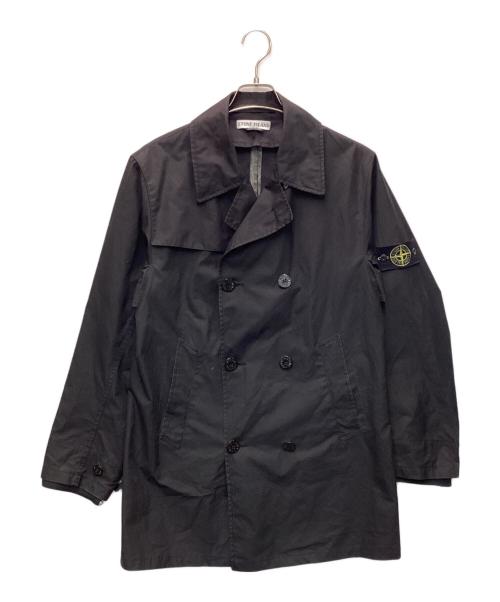 STONE ISLAND（ストーンアイランド）STONE ISLAND (ストーンアイランド) ショート トレンチ コート ブラック サイズ:Ｓの古着・服飾アイテム