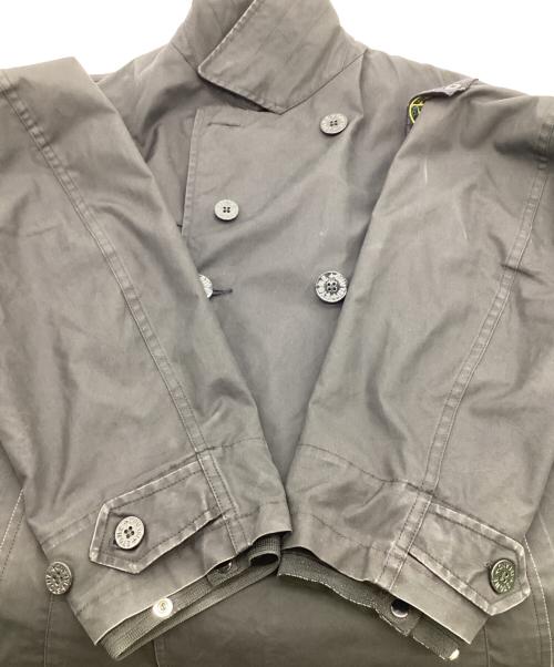 STONE ISLAND（ストーンアイランド）STONE ISLAND (ストーンアイランド) ショート トレンチ コート ブラック サイズ:Ｓの古着・服飾アイテム