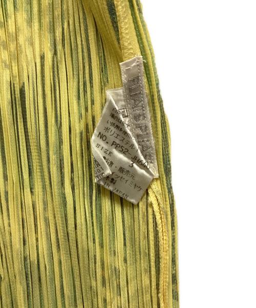 PLEATS PLEASE（プリーツプリーズ）PLEATS PLEASE (プリーツプリーズ) ノースリーブ ワンピース イエロー サイズ:3の古着・服飾アイテム