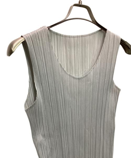 PLEATS PLEASE（プリーツプリーズ）PLEATS PLEASE (プリーツプリーズ) マキシワンピース グレー サイズ:3の古着・服飾アイテム
