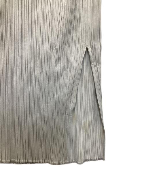 PLEATS PLEASE（プリーツプリーズ）PLEATS PLEASE (プリーツプリーズ) マキシワンピース グレー サイズ:3の古着・服飾アイテム