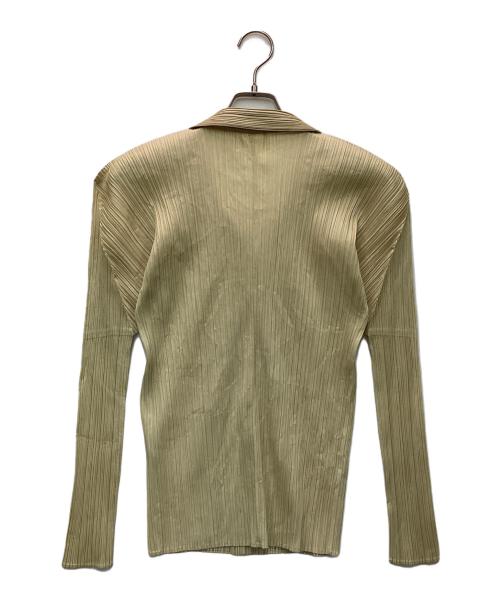 PLEATS PLEASE（プリーツプリーズ）PLEATS PLEASE (プリーツプリーズ) プリーツシャツ ベージュ サイズ:４の古着・服飾アイテム
