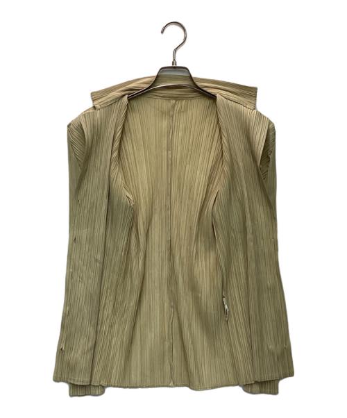PLEATS PLEASE（プリーツプリーズ）PLEATS PLEASE (プリーツプリーズ) プリーツシャツ ベージュ サイズ:４の古着・服飾アイテム