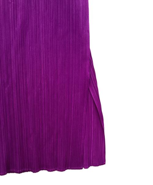 PLEATS PLEASE（プリーツプリーズ）PLEATS PLEASE (プリーツプリーズ) マキシワンピース パープル サイズ:2の古着・服飾アイテム