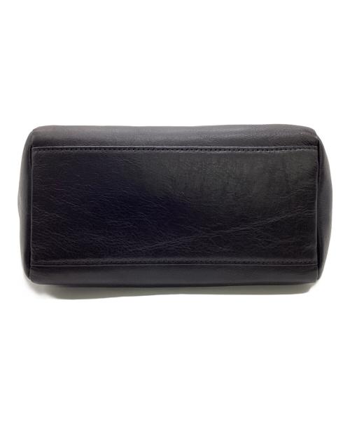 Y's（ワイズ）Y's (ワイズ) がま口レザーハンドバッグ ブラックの古着・服飾アイテム