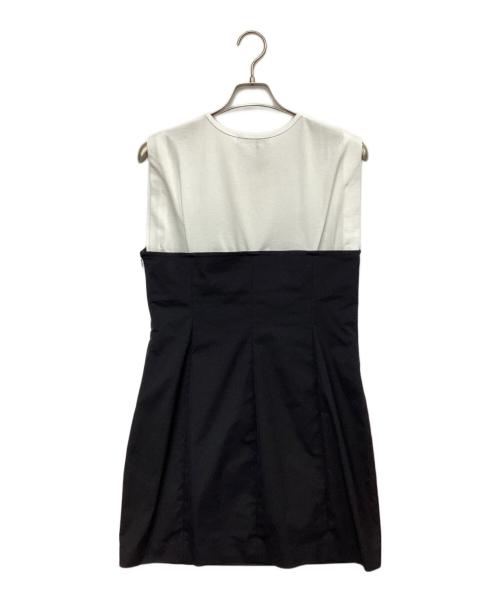 AEWEN MATOPH（イウエン マトフ）AEWEN MATOPH (イウエン マトフ) ビスチェ コンビ ミニワンピース ブラック×ホワイト サイズ:FREEの古着・服飾アイテム