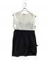 中古・古着 AEWEN MATOPH (イウエン マトフ) ビスチェ コンビ ミニワンピース ブラック×ホワイト サイズ:FREE：12000円