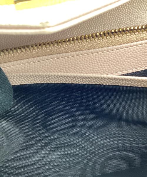 Saint Laurent Paris（サンローランパリ）Saint Laurent Paris (サンローランパリ) カサンドラ ラージフラップウォレット ピンクの古着・服飾アイテム