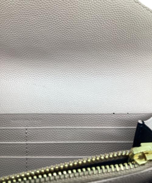 Saint Laurent Paris（サンローランパリ）Saint Laurent Paris (サンローランパリ) カサンドラ ラージフラップウォレット ピンクの古着・服飾アイテム