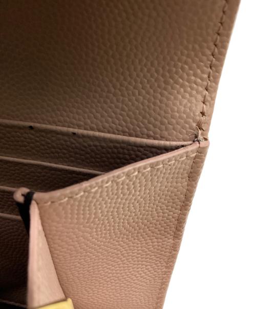 Saint Laurent Paris（サンローランパリ）Saint Laurent Paris (サンローランパリ) カサンドラ ラージフラップウォレット ピンクの古着・服飾アイテム