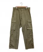 多賀taga）の古着「グリーンデニムパンツ #02」｜オリーブ
