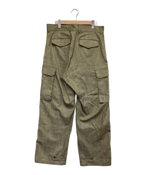 多賀（taga）多賀 (taga) グリーンデニムパンツ #02 オリーブ サイズ:XLの古着・服飾アイテム