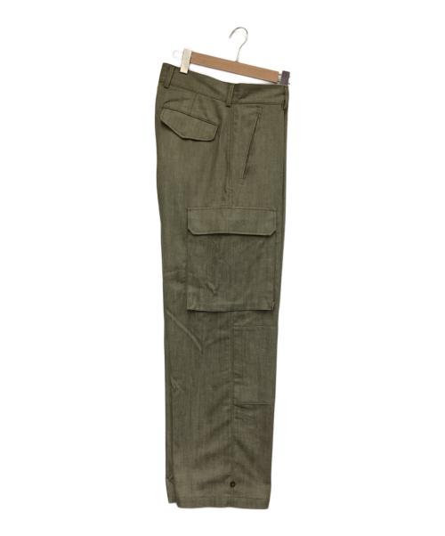 多賀（taga）多賀 (taga) グリーンデニムパンツ #02 オリーブ サイズ:XLの古着・服飾アイテム