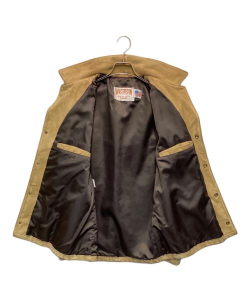 WESTERN AUTHENTIC STYLING by Schott（ウエスタン オーセンティック スタイリング バイ ショット）WESTERN AUTHENTIC STYLING by Schott (ウエスタン オーセンティック スタイリング バイ ショット) ウエスタンレザージャケット ベージュ サイズ:40の古着・服飾アイテム