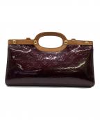 LOUIS VUITTONルイ ヴィトン）の古着「モノグラム ヴェルニ ロクスバリー・ドライブ アマラント ハンドバッグ」｜アマラント