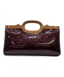 LOUIS VUITTON（ルイ ヴィトン）の古着「モノグラム ヴェルニ ロクスバリー・ドライブ アマラント ハンドバッグ」｜アマラント