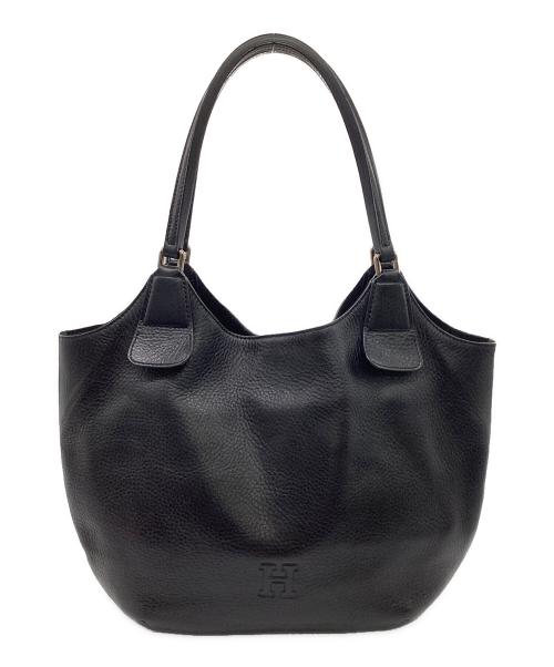 HIROFU（ヒロフ）HIROFU (ヒロフ) レザートートバッグ ブラックの古着・服飾アイテム