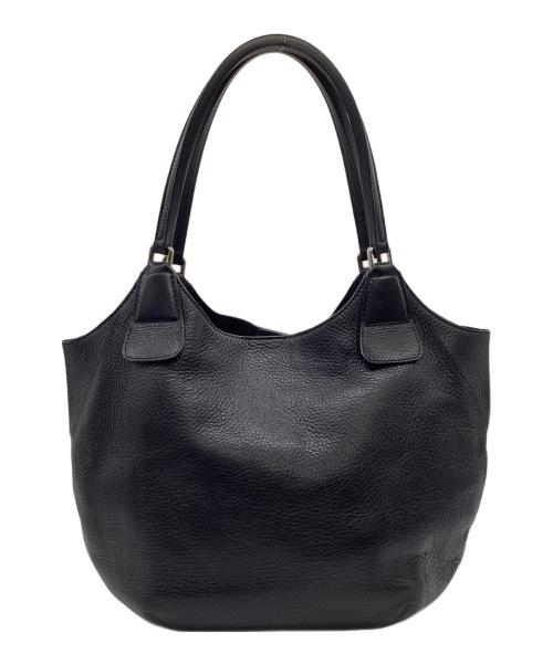 HIROFU（ヒロフ）HIROFU (ヒロフ) レザートートバッグ ブラックの古着・服飾アイテム